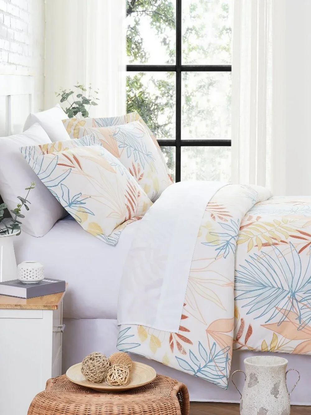 Southshore Fine Linens Tropic Leaf 3-Pc. Comforter Set, Full/Queen